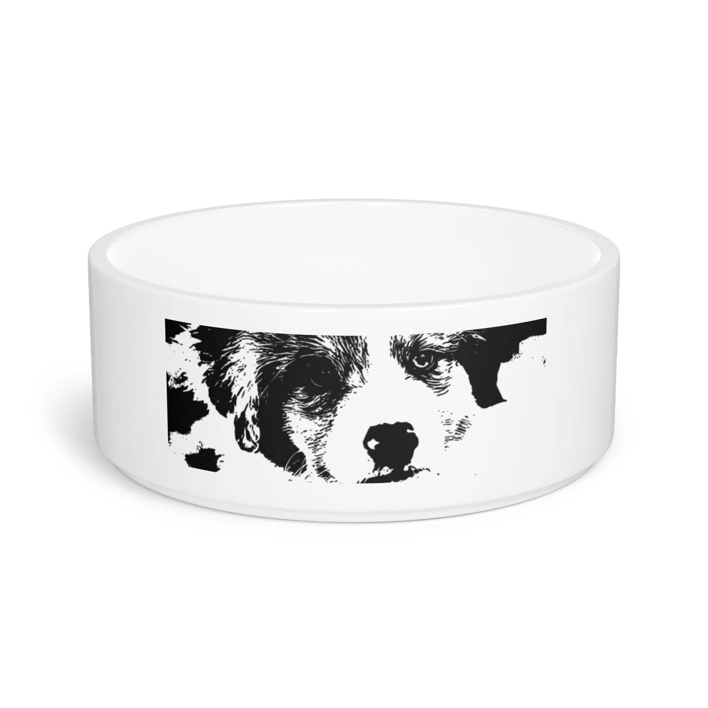 Dog Bowl, Puppy Lover Gift, Animal Water Dish, Cute Pet Food Container, Ceramic Kibble Holder, Dog Mom Present, Doggy Bowl with Unique